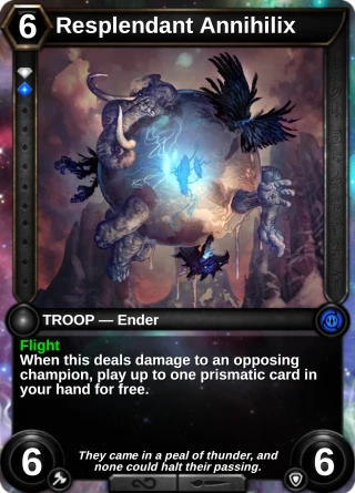 Resplendant Annihilix: the card this item changes