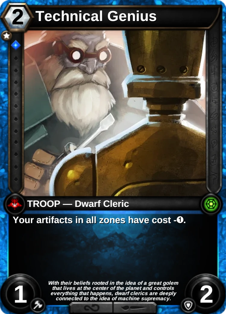 Technical Genius: the card