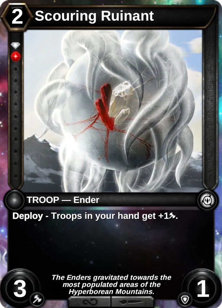 Scouring Ruinant: the card