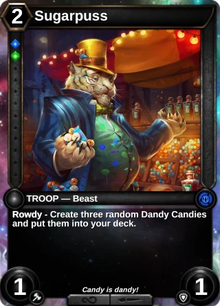 Sugarpuss: the card this item changes