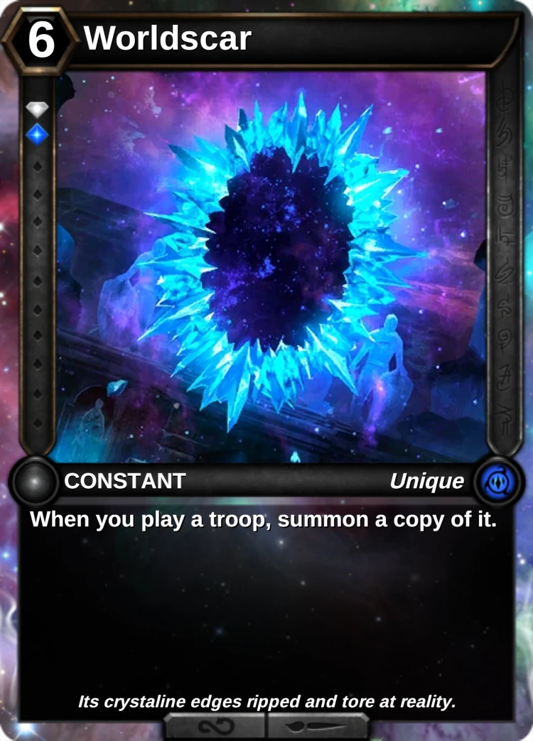 Worldscar: the card