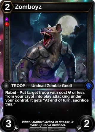 Zomboyz: the card this item changes