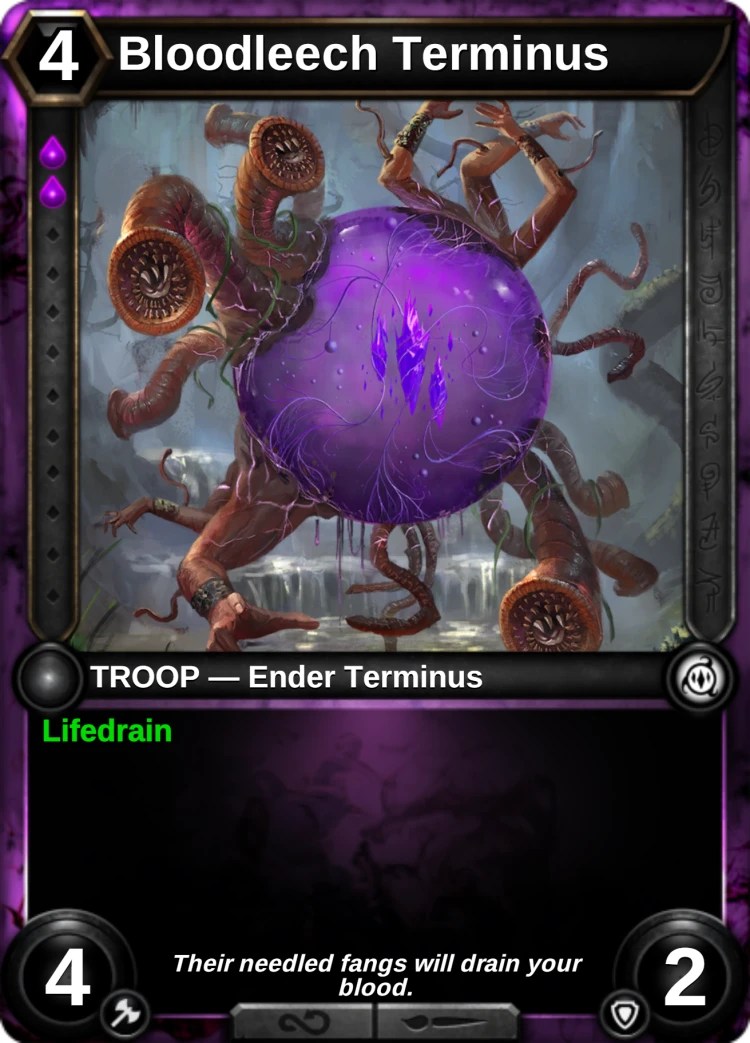 Bloodleech Terminus: the card