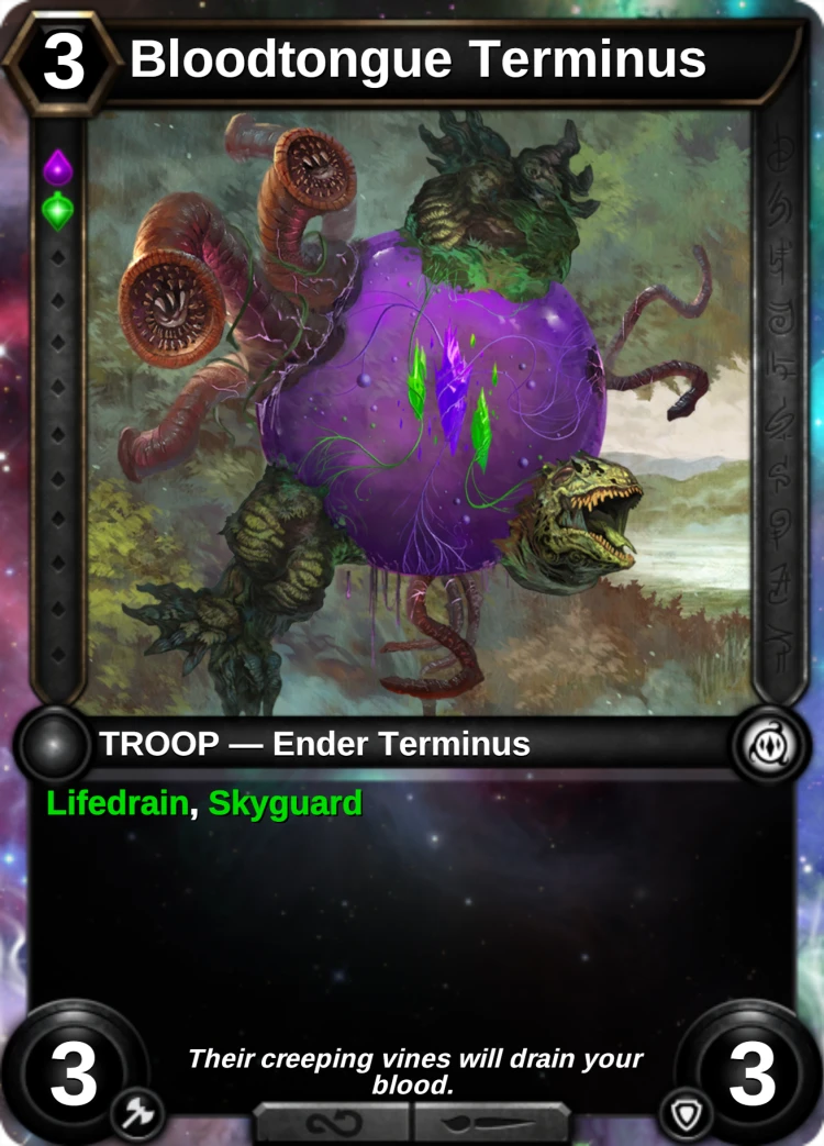 Bloodtongue Terminus: the card