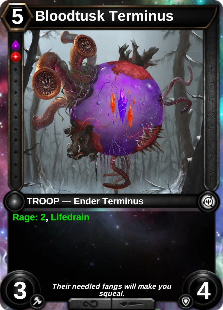 Bloodtusk Terminus: the card