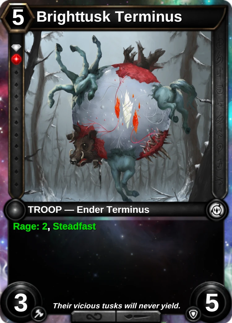 Brighttusk Terminus: the card