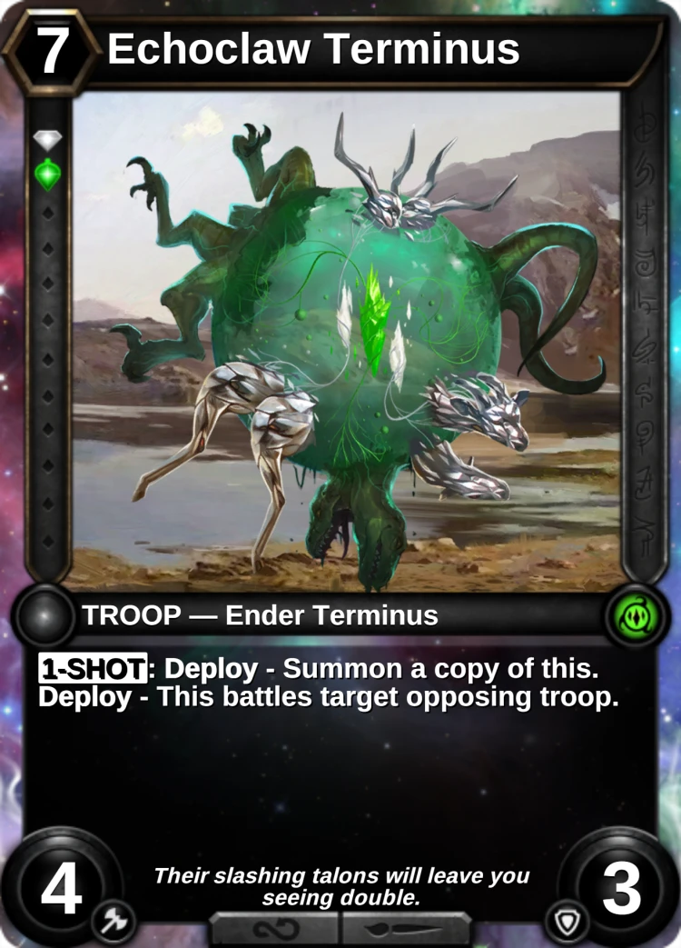 Echoclaw Terminus: the card