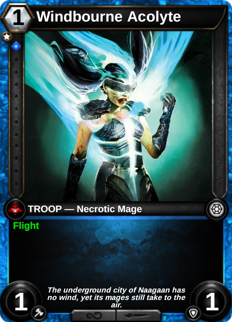 Windbourne Acolyte: the card