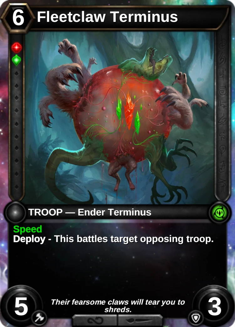 Fleetclaw Terminus: the card