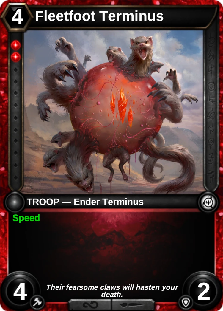 Fleetfoot Terminus: the card