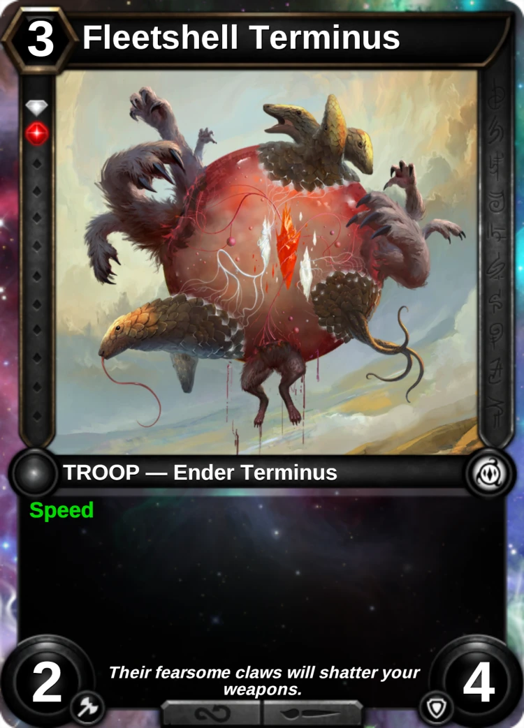 Fleetshell Terminus: the card