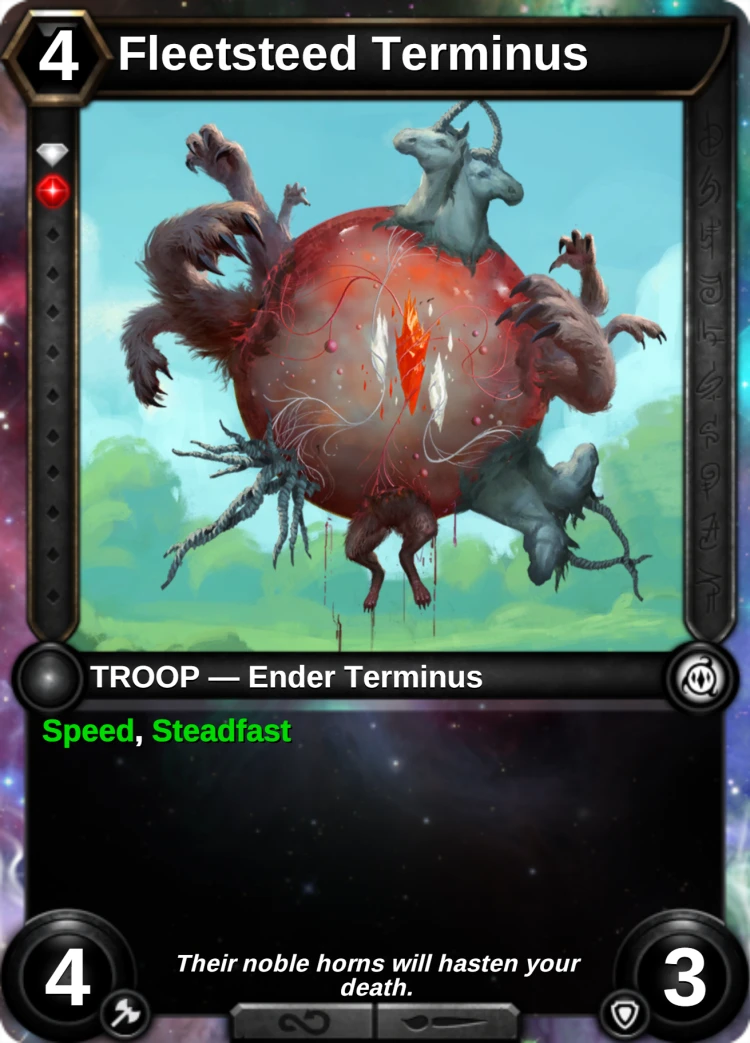 Fleetsteed Terminus: the card