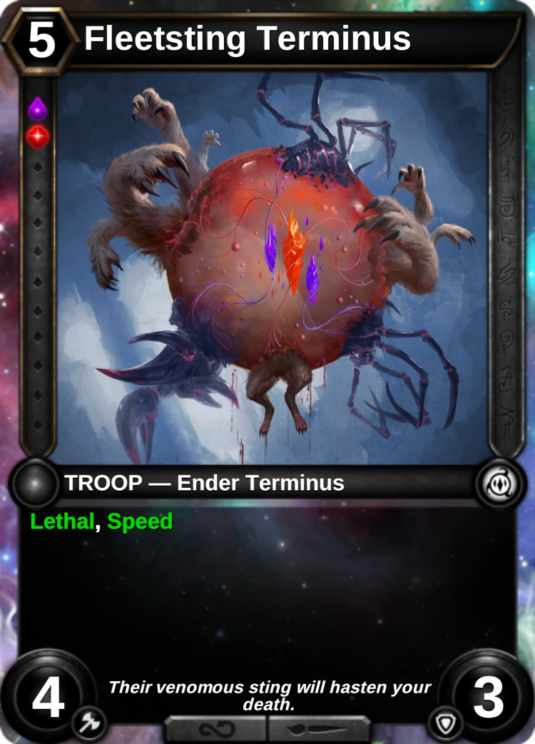 Fleetsting Terminus: the card