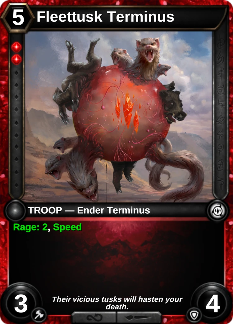 Fleettusk Terminus: the card