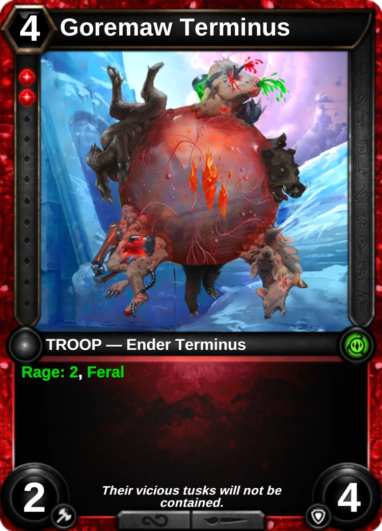 Goremaw Terminus: the card