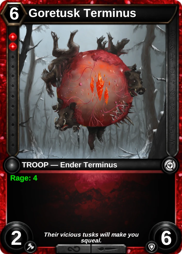 Goretusk Terminus: the card
