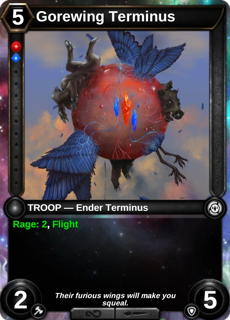 Gorewing Terminus: the card