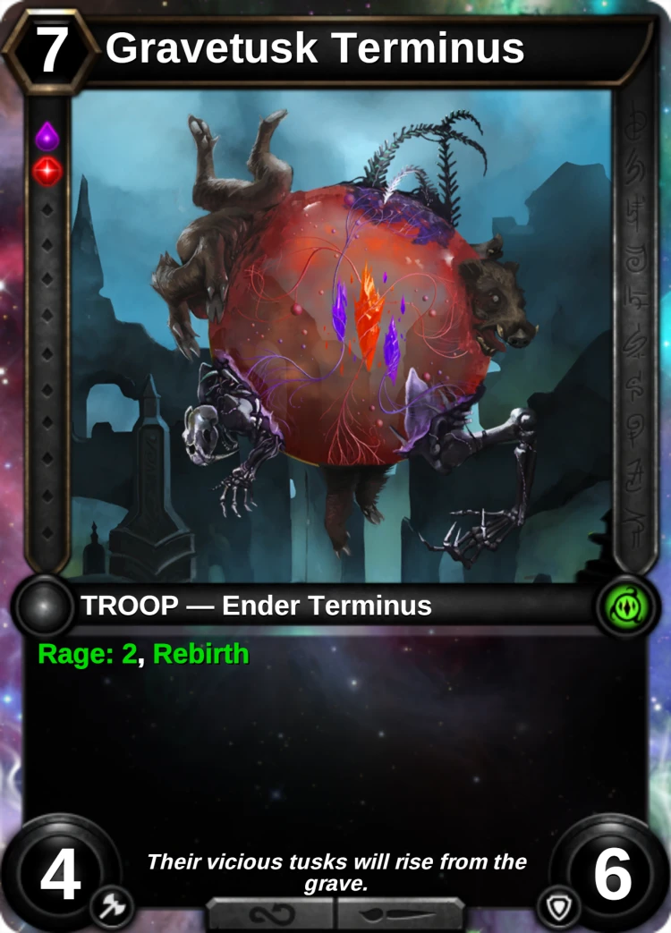 Gravetusk Terminus: the card