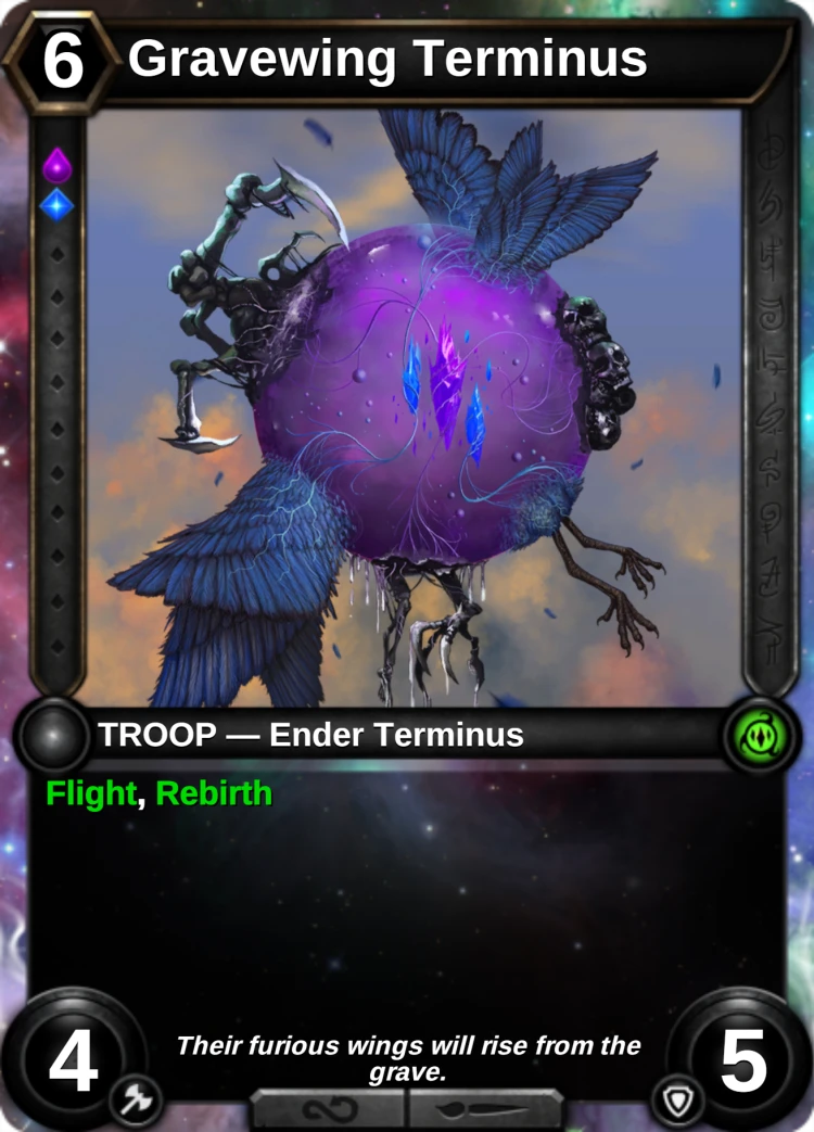 Gravewing Terminus: the card