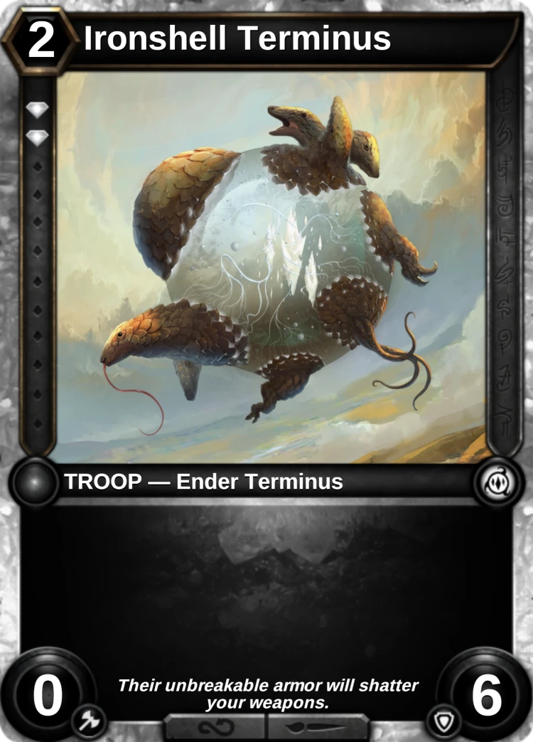 Ironshell Terminus: the card