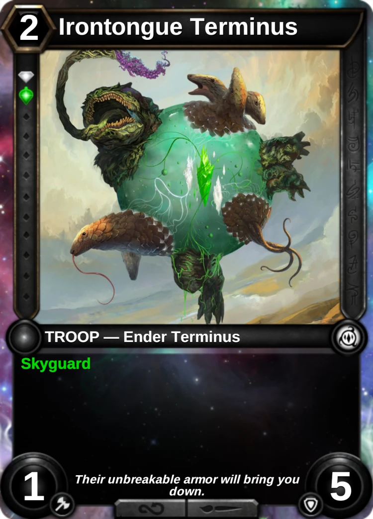 Irontongue Terminus: the card