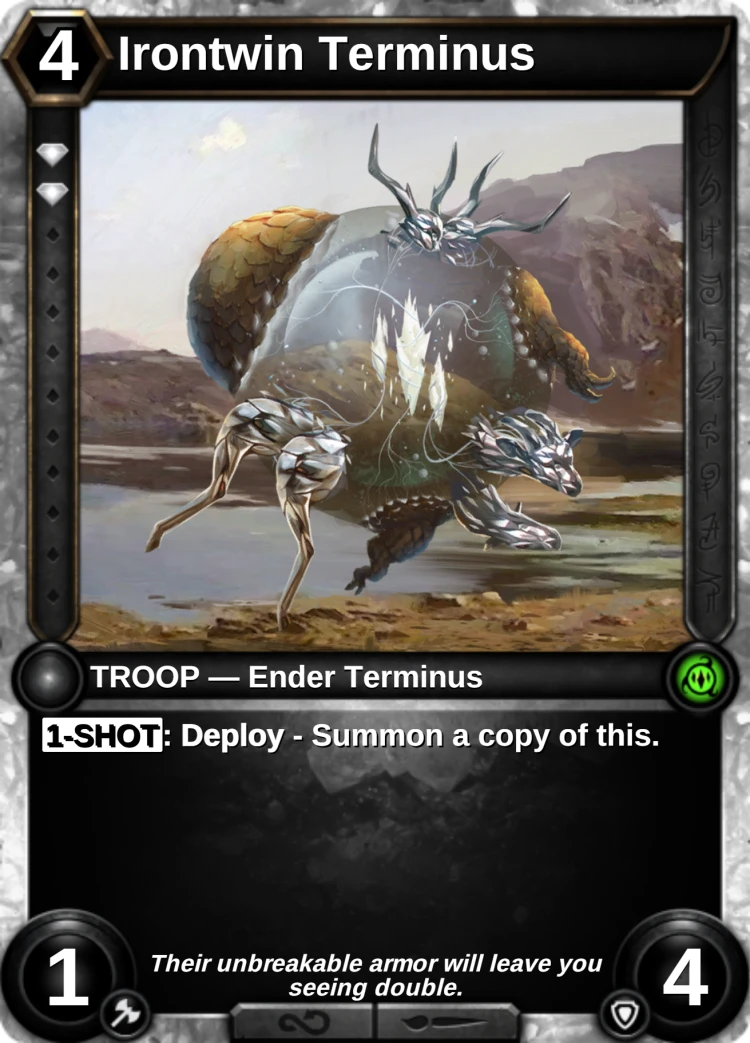 Irontwin Terminus: the card
