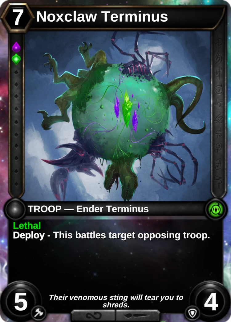 Noxclaw Terminus: the card