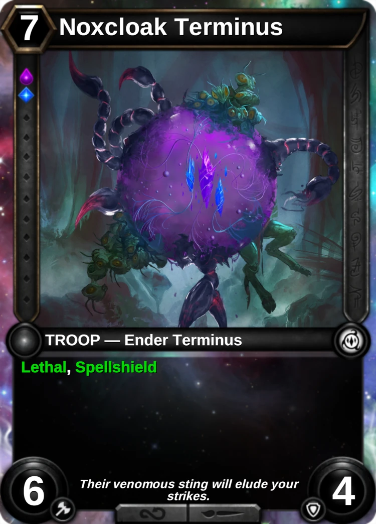 Noxcloak Terminus: the card