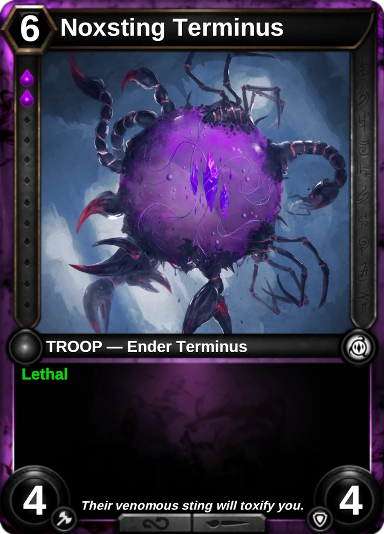 Noxsting Terminus: the card