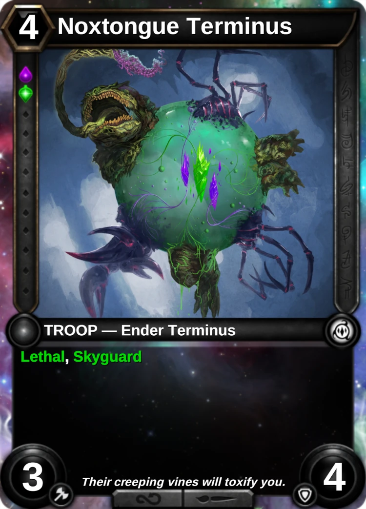 Noxtongue Terminus: the card