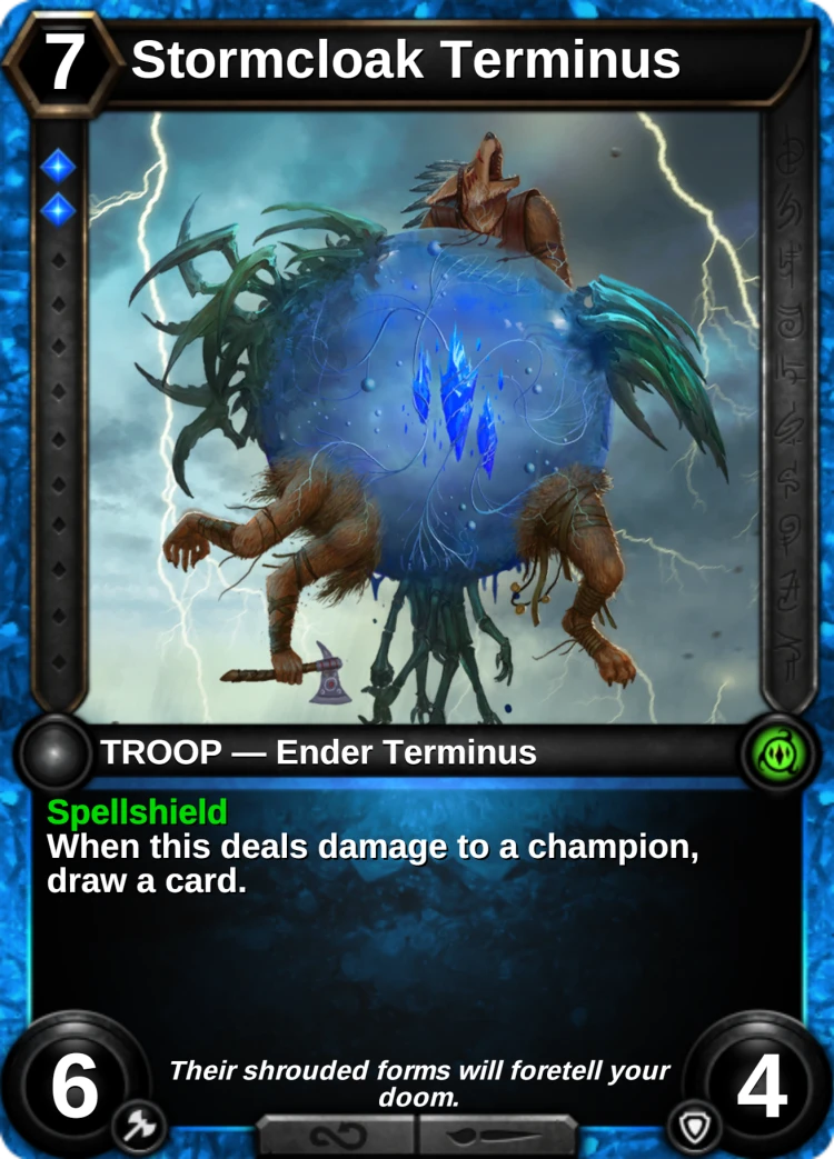 Stormcloak Terminus: the card