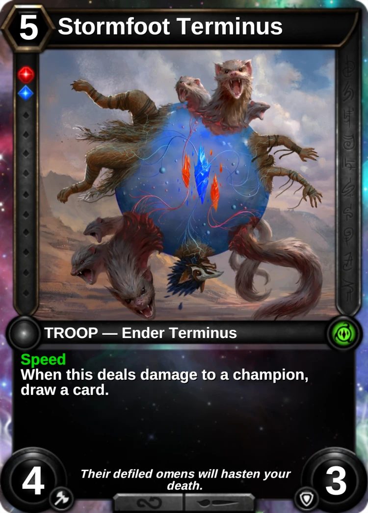 Stormfoot Terminus: the card
