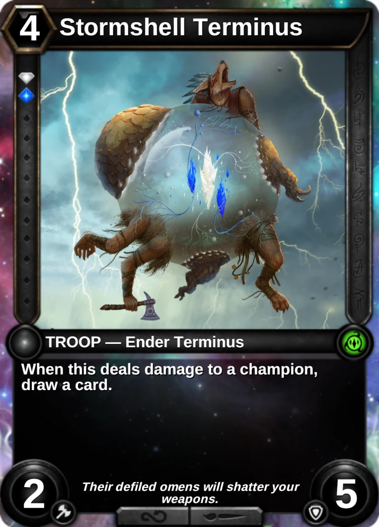 Stormshell Terminus: the card