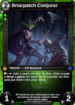 Briarpatch Conjuror: the card this item changes