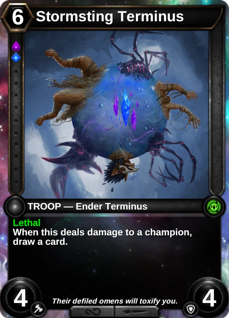 Stormsting Terminus: the card