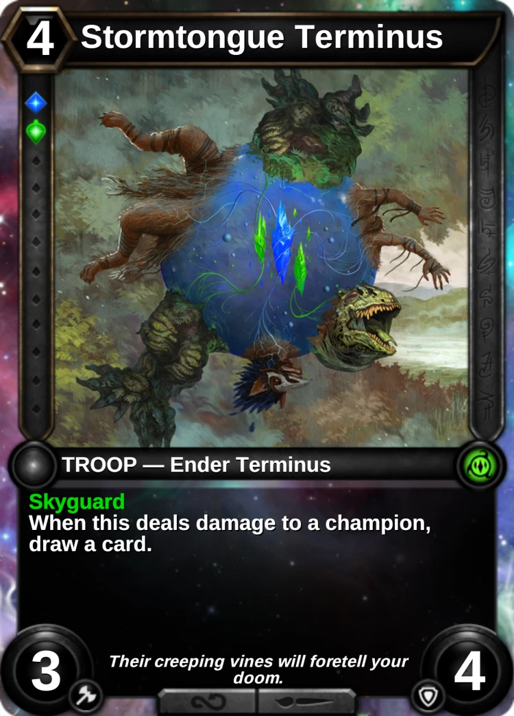 Stormtongue Terminus: the card