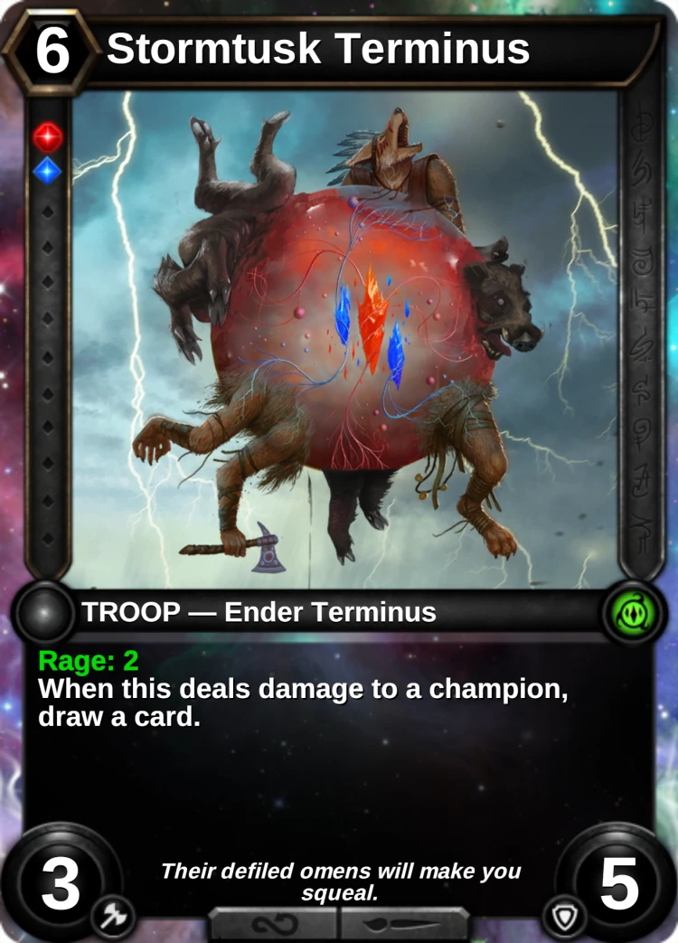 Stormtusk Terminus: the card