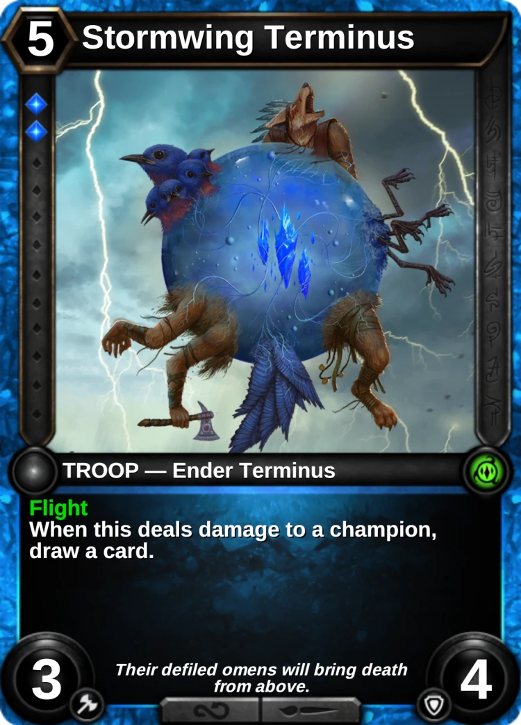 Stormwing Terminus: the card