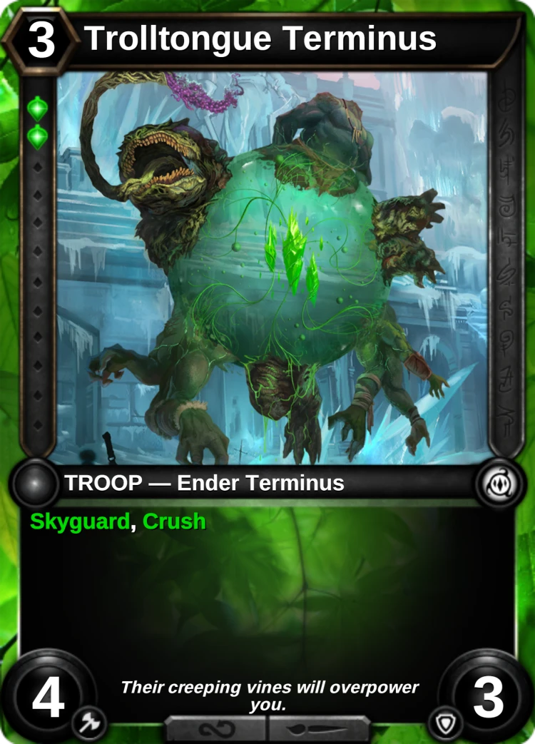 Trolltongue Terminus: the card