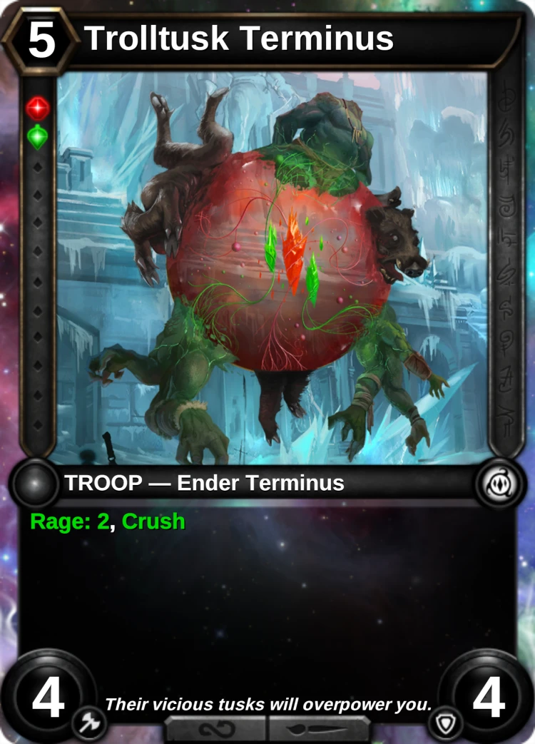 Trolltusk Terminus: the card