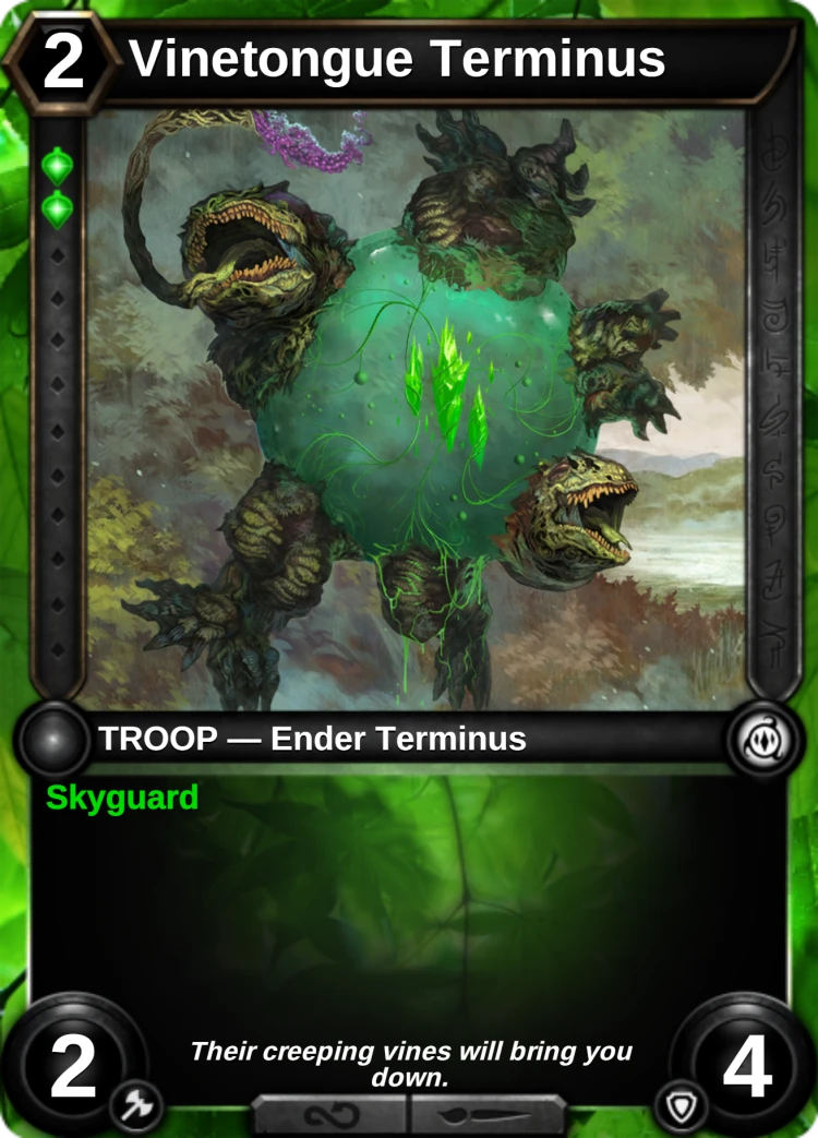 Vinetongue Terminus: the card