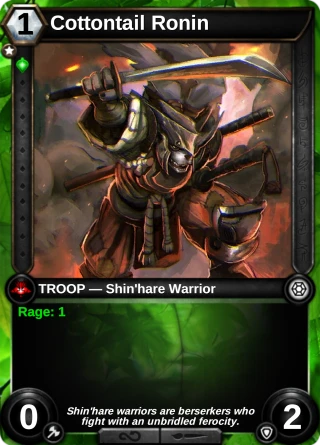 Cottontail Ronin: the card this item changes