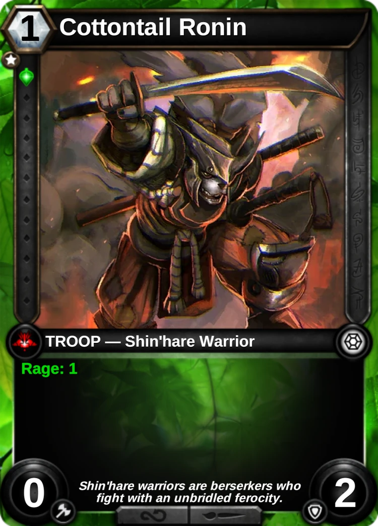 Cottontail Ronin: the card