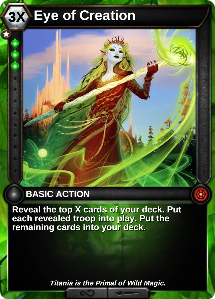 Eye of Creation: the card