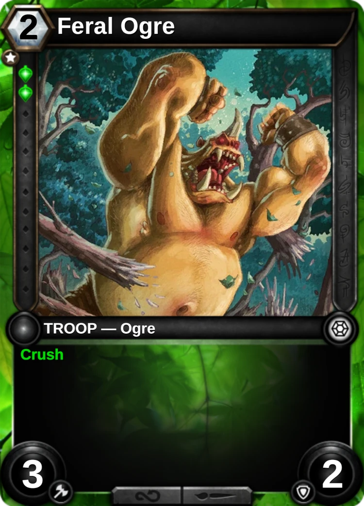 Feral Ogre: the card