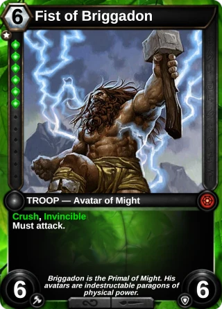 Fist of Briggadon: the card this item changes