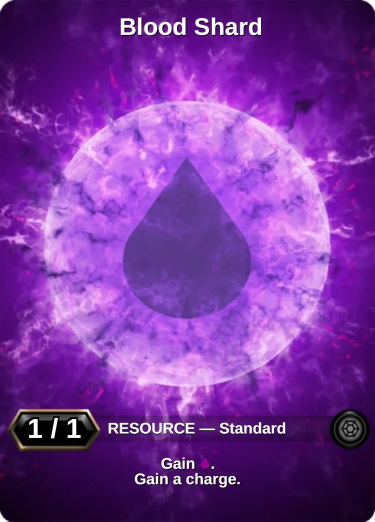 Blood Shard: the card
