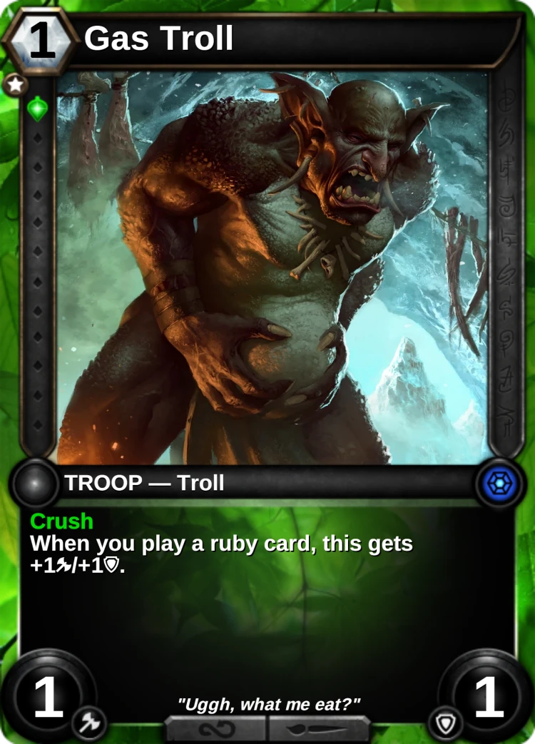 Gas Troll: the card