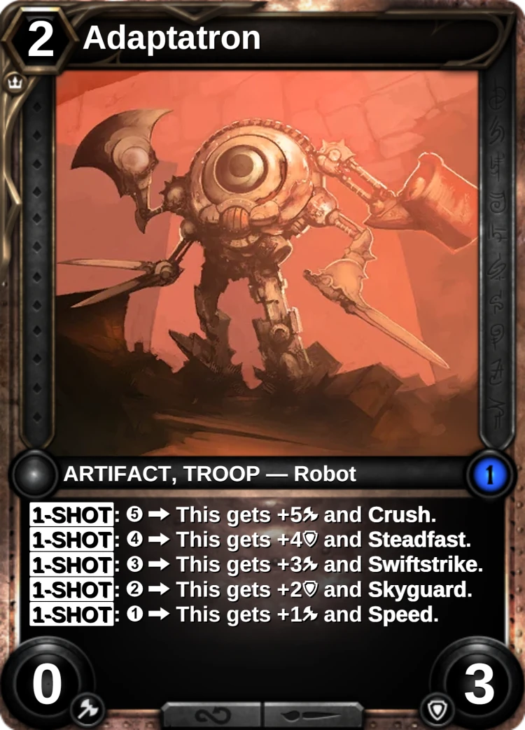 Adaptatron: the card