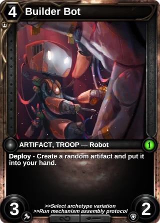 Builder Bot: the card this item changes